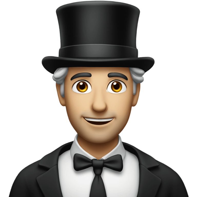 Jewish man with top hat emoji