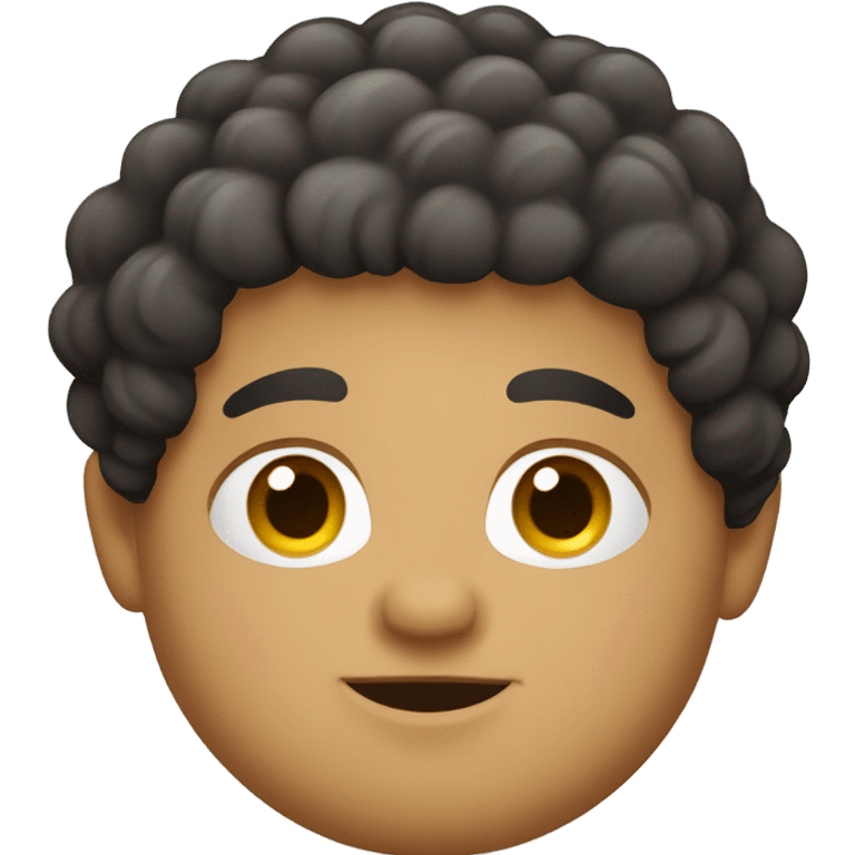 short fat hispanic with curls emoji