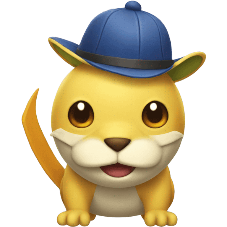 Pokémon with a funny hat   emoji