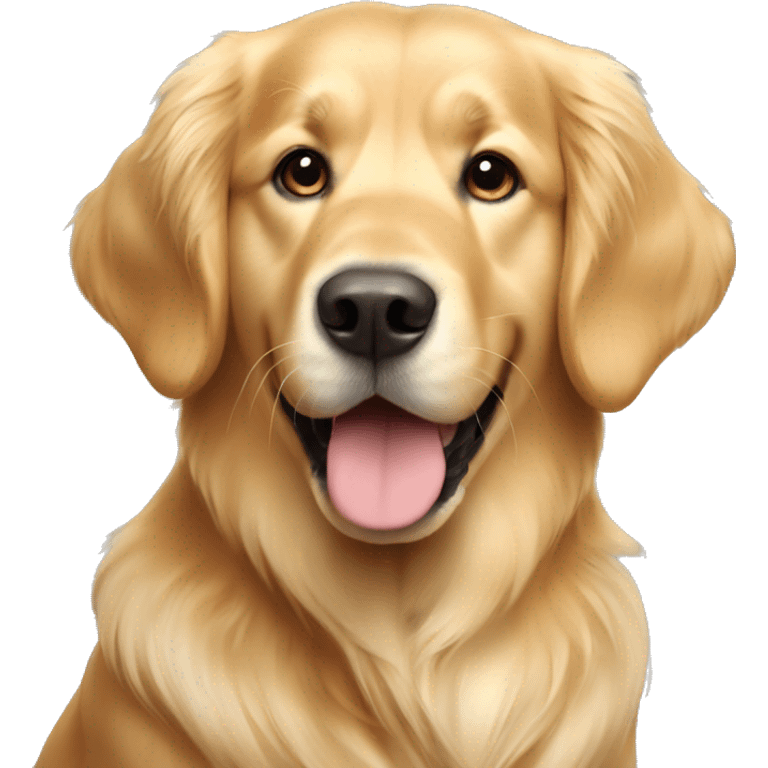 Light coat golden retriever  emoji