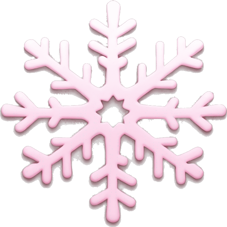 Light pink snowflake  emoji