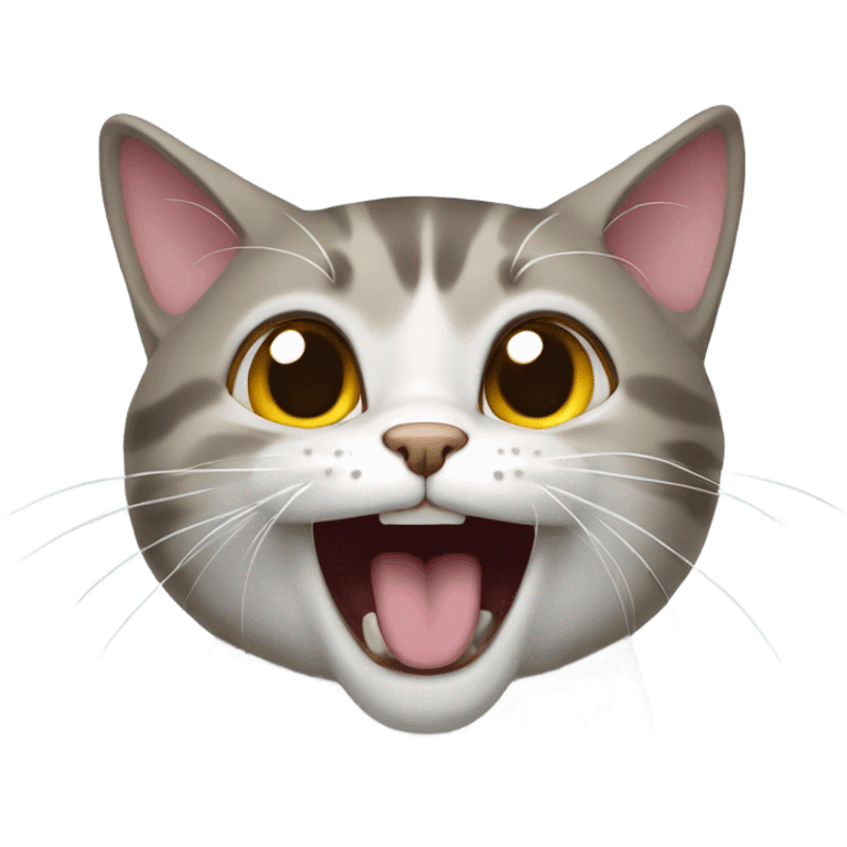 Cat meowing  emoji