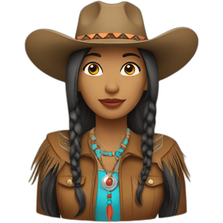 native american cowgirl emoji