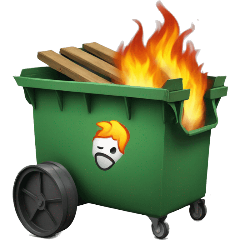 Dumpster on fire emoji