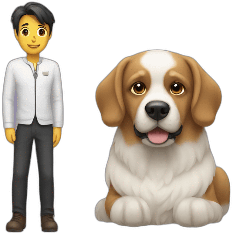 dog & master emoji