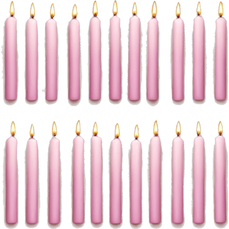 Light pink Shabbat candles emoji