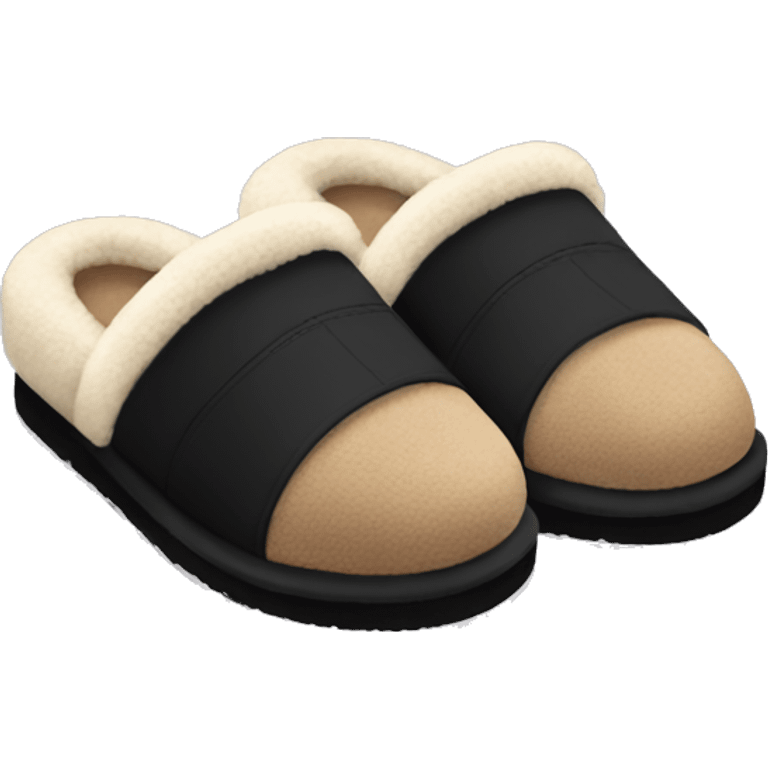 black UGG slippers emoji