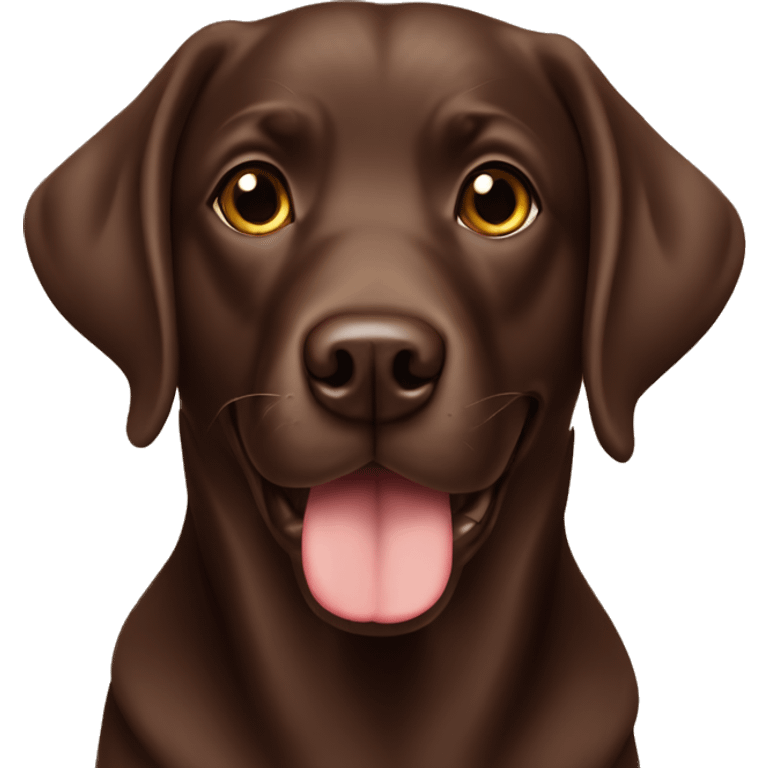 chocolate Labrador emoji