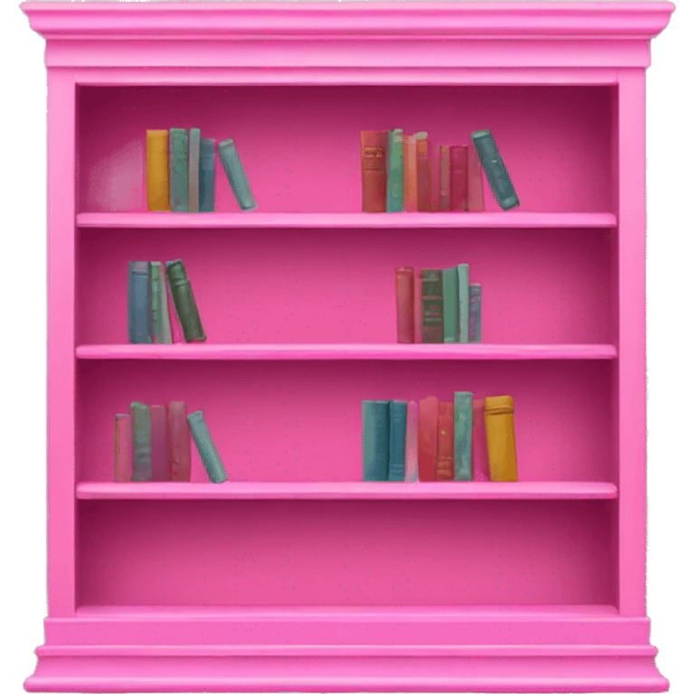 Pink bookcase emoji