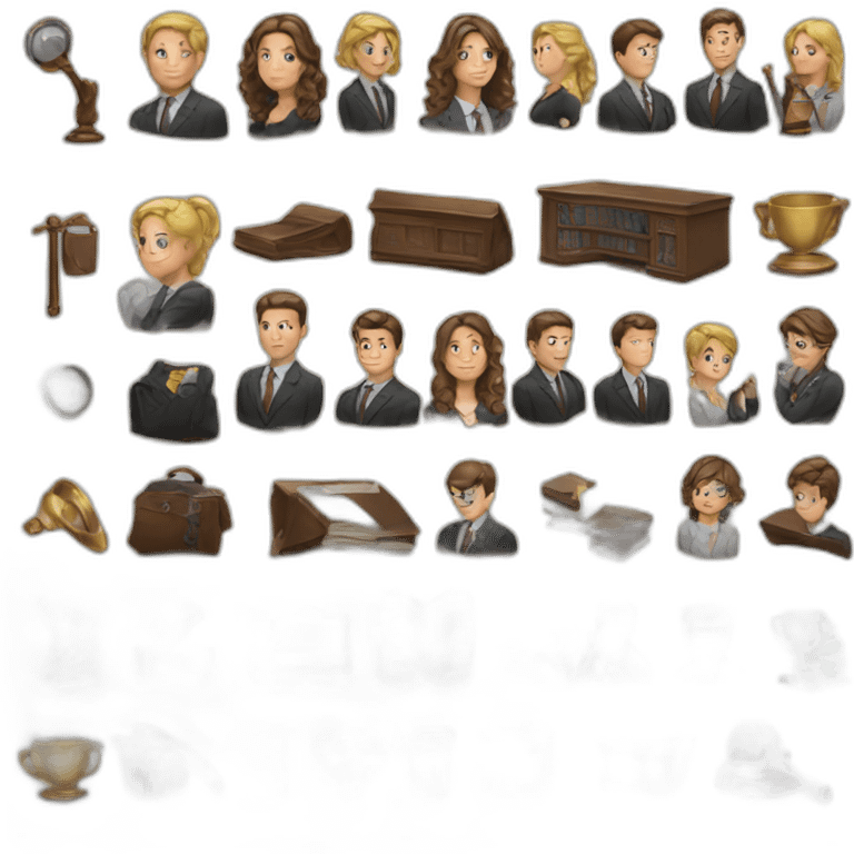 THINGS THAT ASSOCIATED WITH LAW emoji