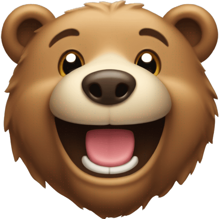 Happy bear emoji