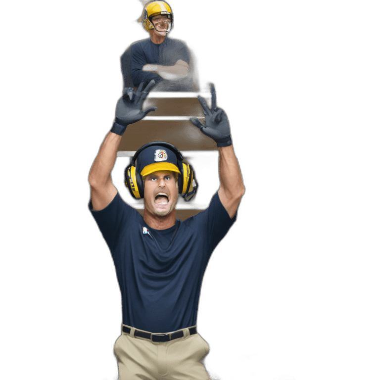 jim harbaugh stealing plays emoji