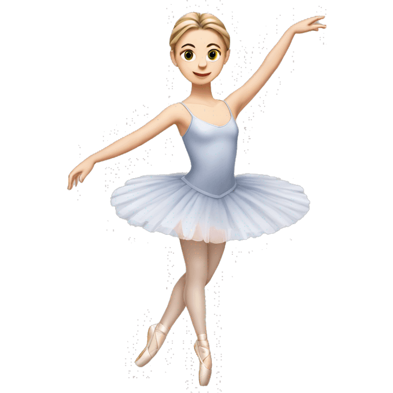 European girl ballet，full body emoji