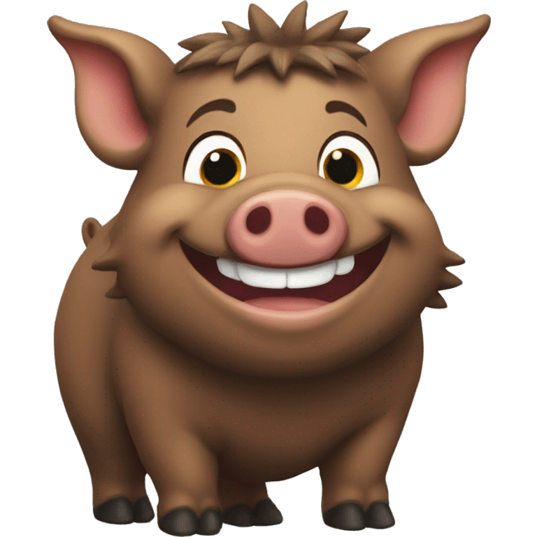 Happy boar emoji