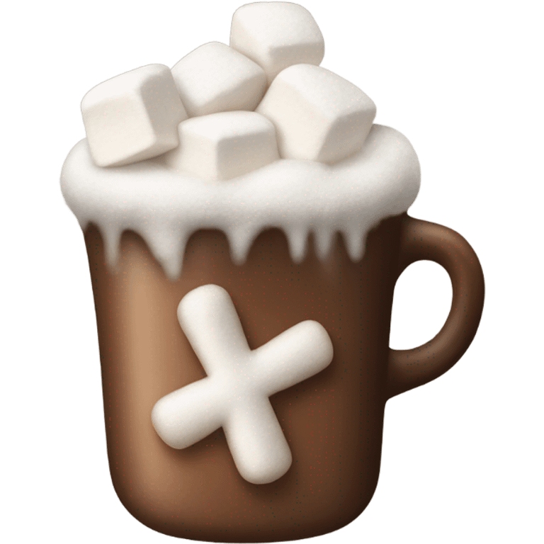 Hot coca with now on cup emoji