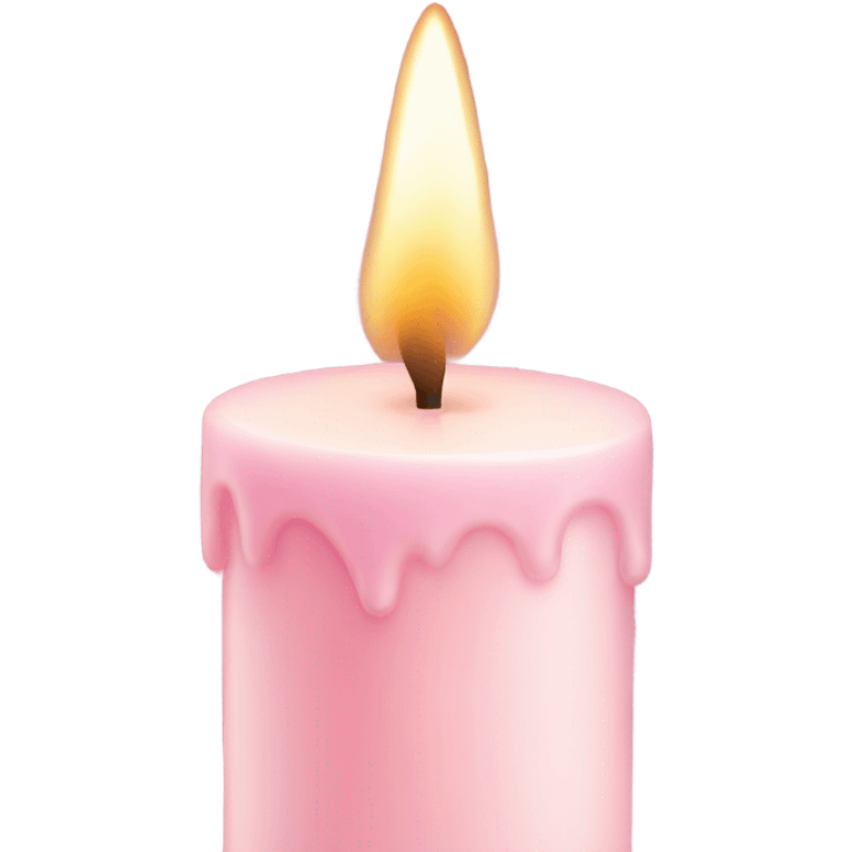 pastel pink candle emoji