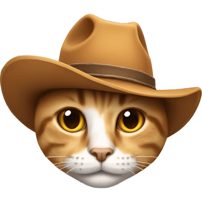 Cat with cowboy hat emoji