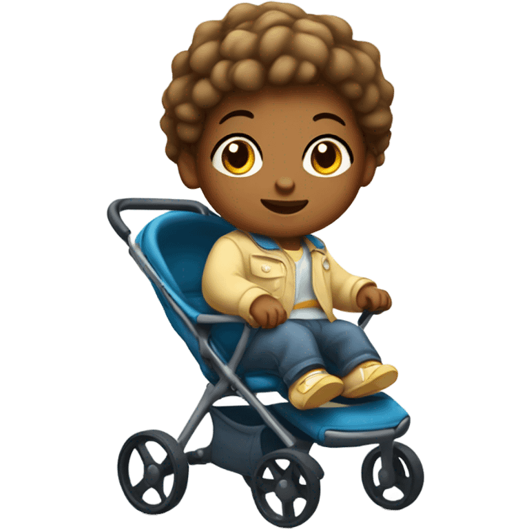 Baby in stroller  emoji