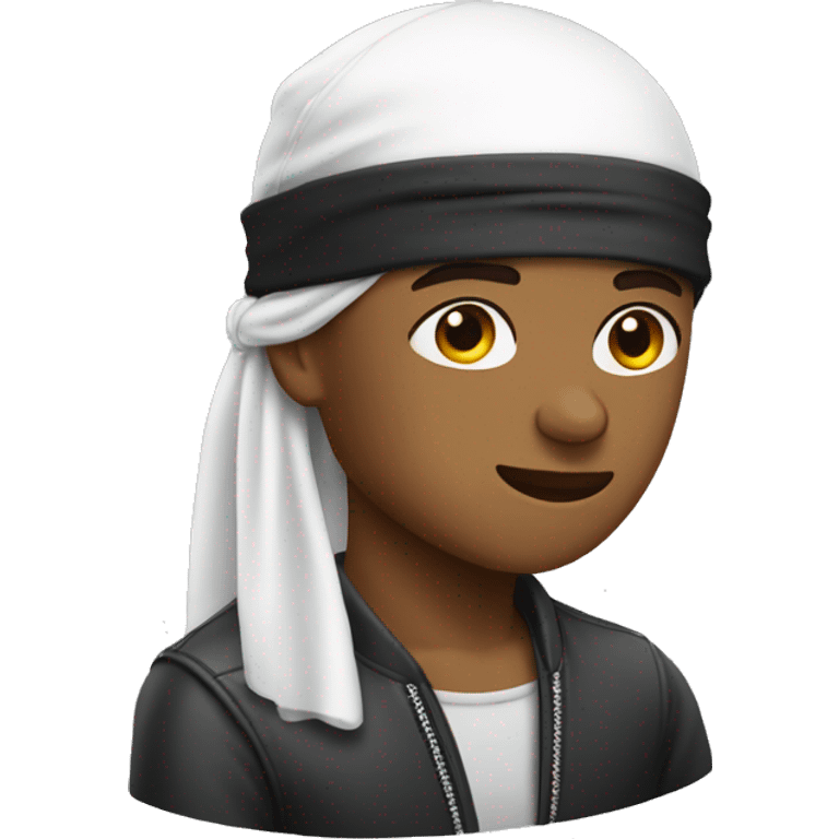 Durag with a cap emoji