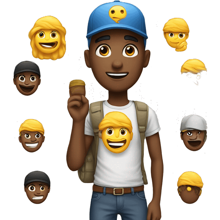 Ekorre med keps emoji