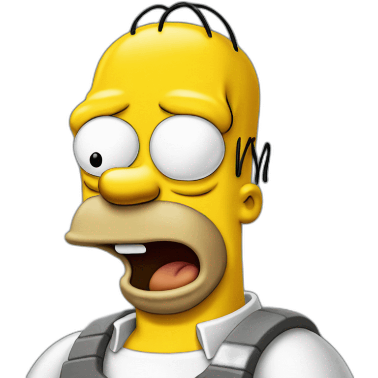 Homer Simpson Angry with the phrase You lost me emoji