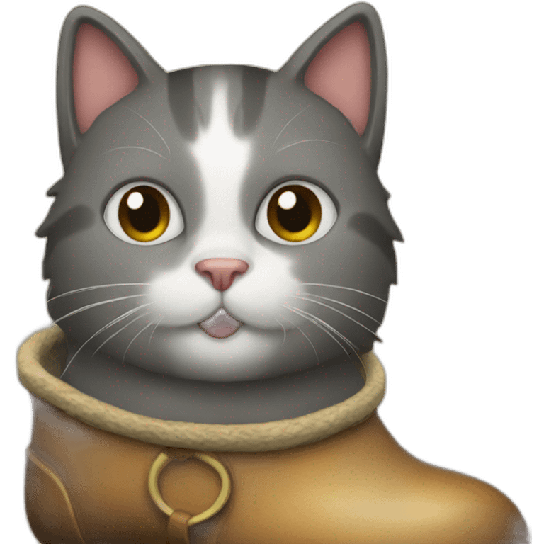 Cat inside a boot emoji