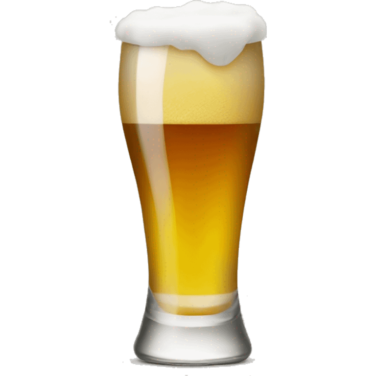 Beer glass half filled  emoji