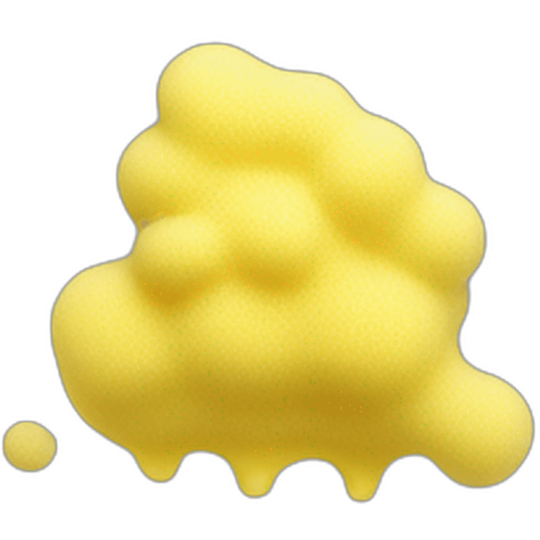 yellow foam emoji