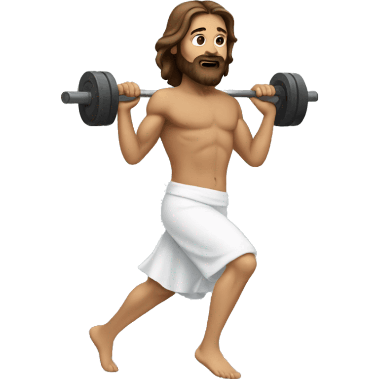 Jesus working out  emoji