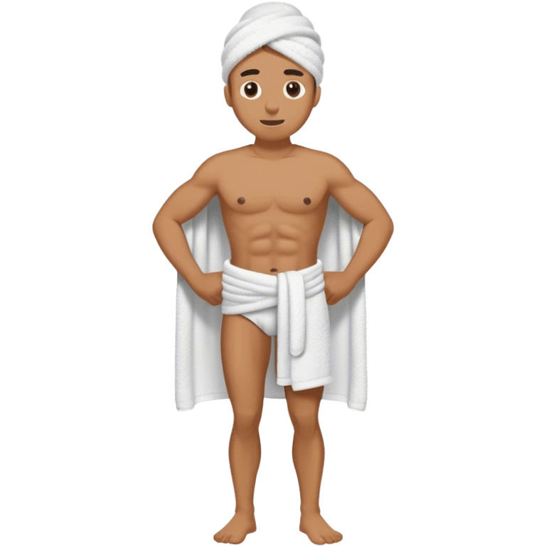 body towel male emoji