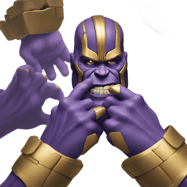 Thanos snapping emoji