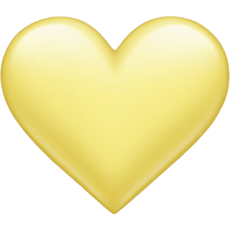 Light yellow heart emoji