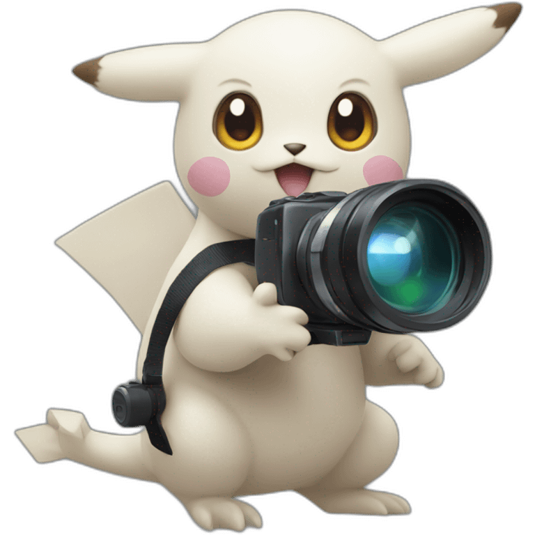 Pokemon with videocamera emoji