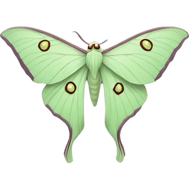 Luna moth emoji