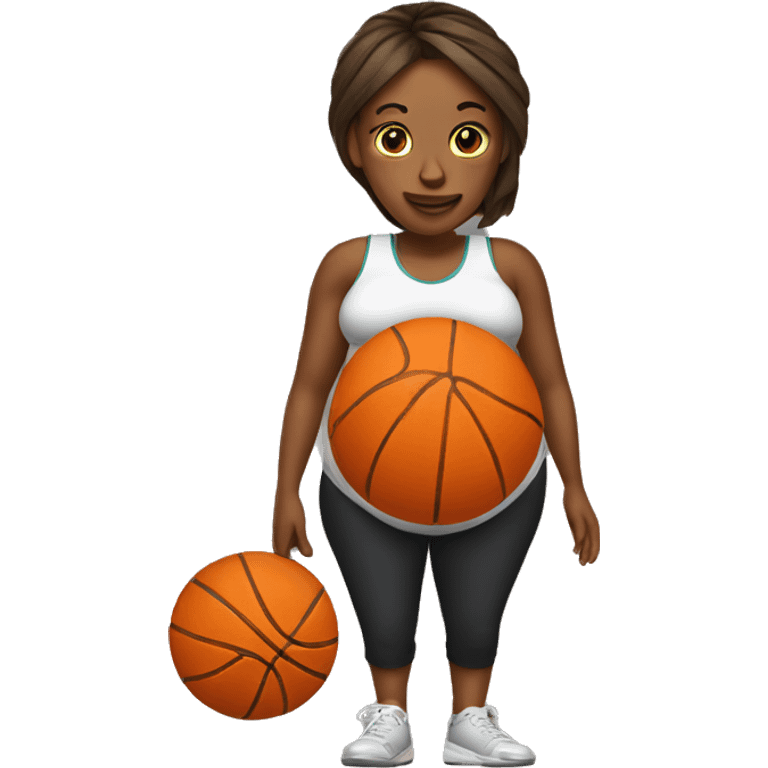 Pregnant basketball emoji