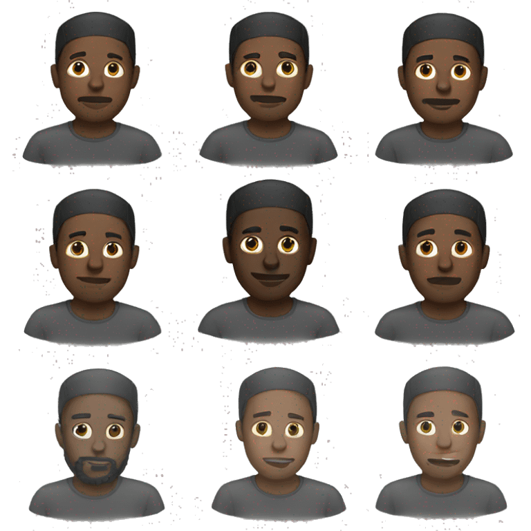 Black Muslim man emoji