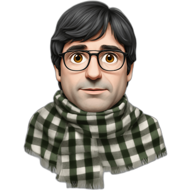 carles puigdemont with keffiyeh emoji