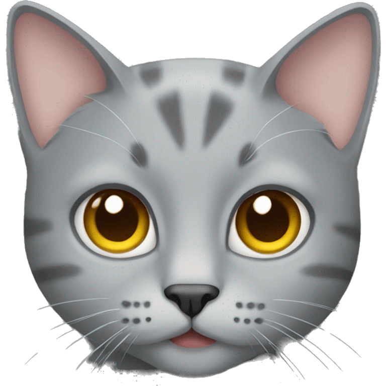 Gray cat emoji