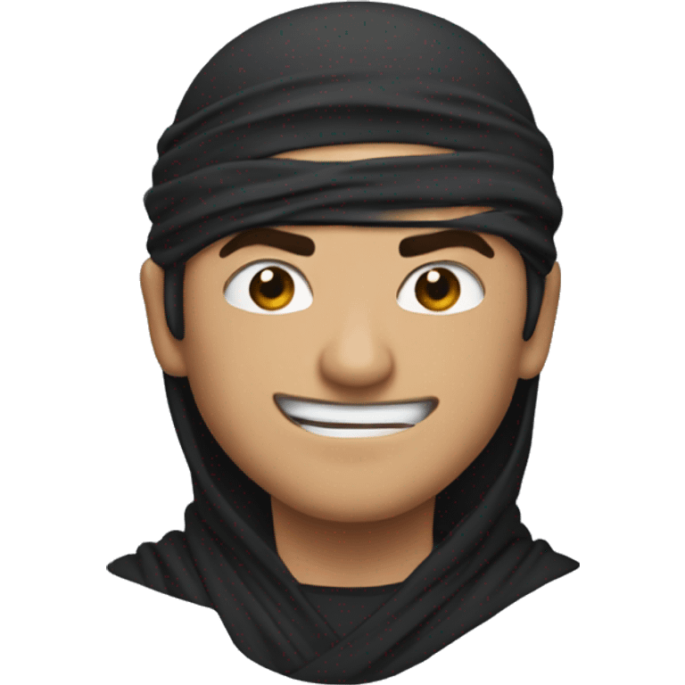 Ninja but make it look like this emoji: 🤷‍♂️ emoji