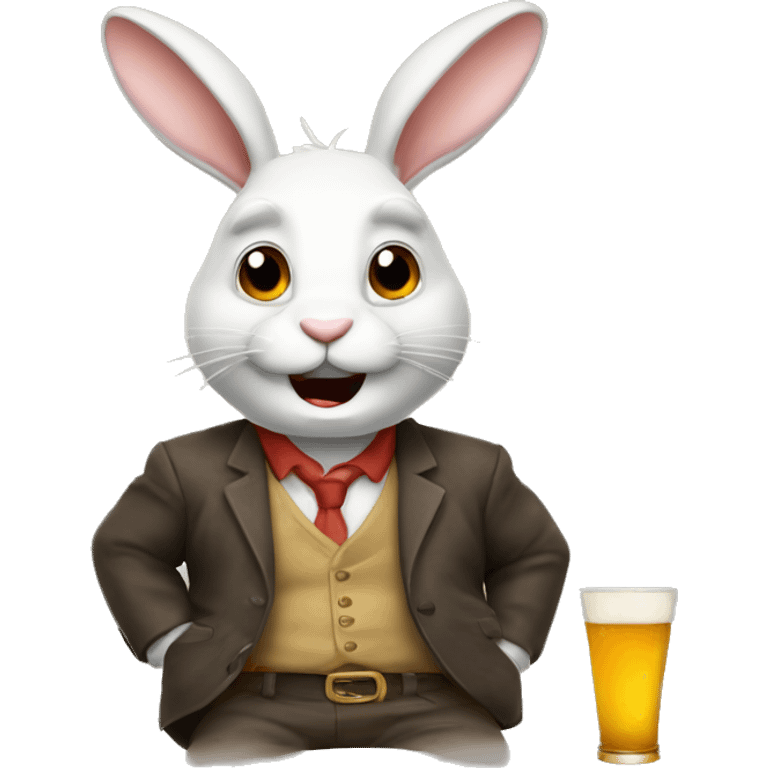 bunny drunkard emoji