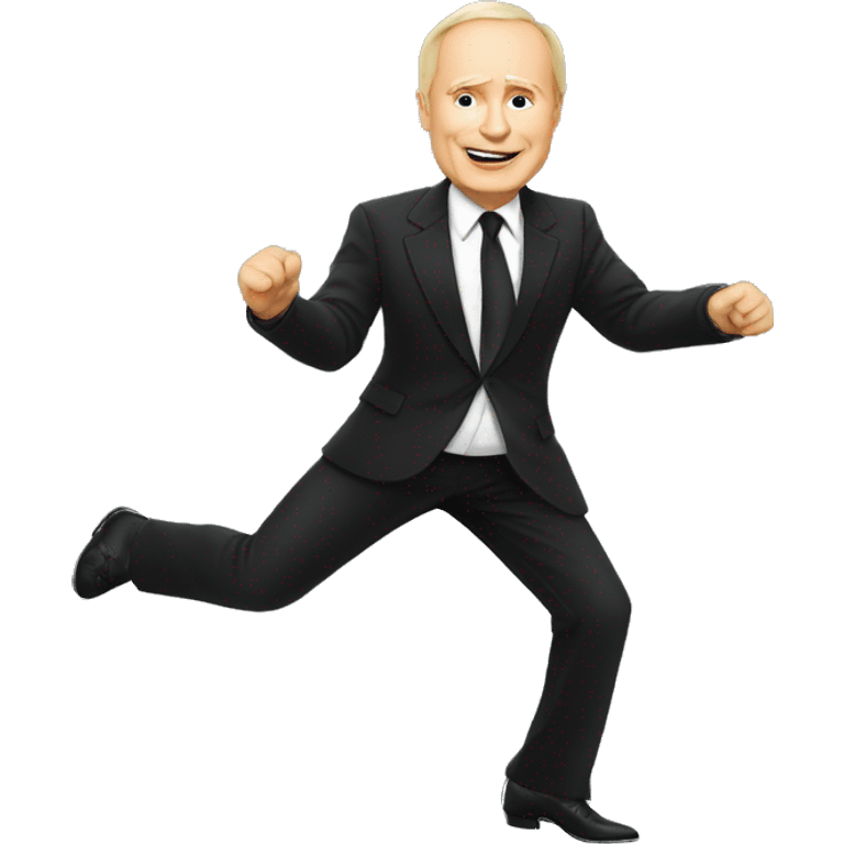 Vladimir Poutine qui danse la salsa emoji