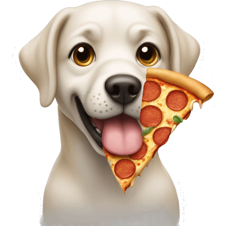 dog with pizza in its mouth emoji