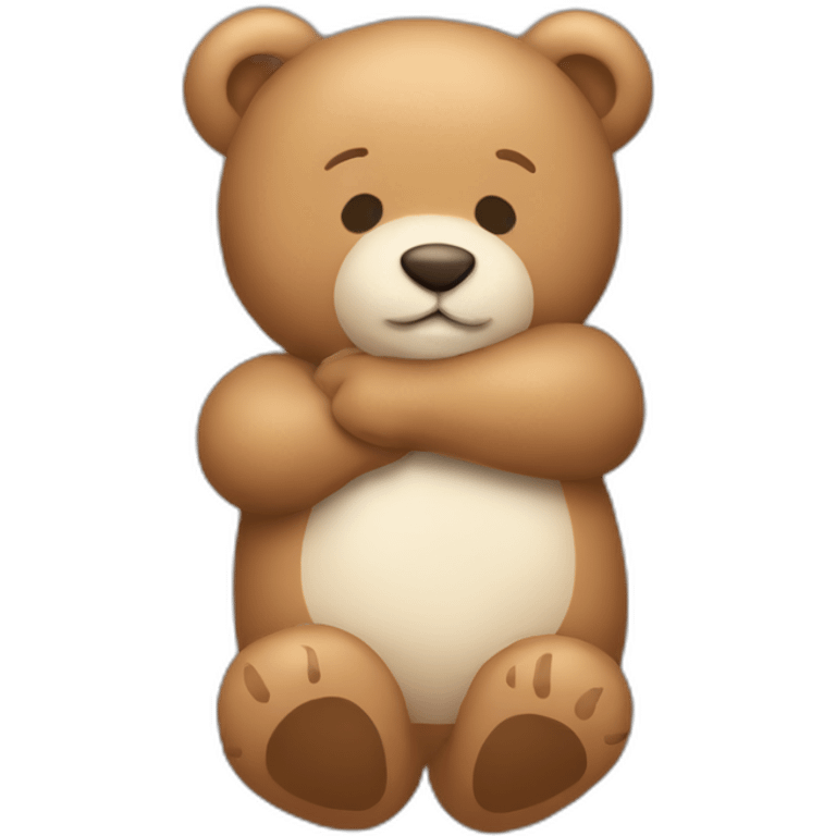 teddy bear hug emoji