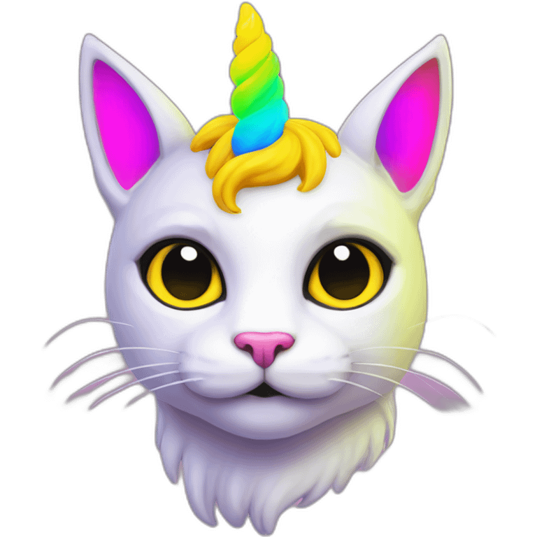 cat unicorn neon maincraft emoji