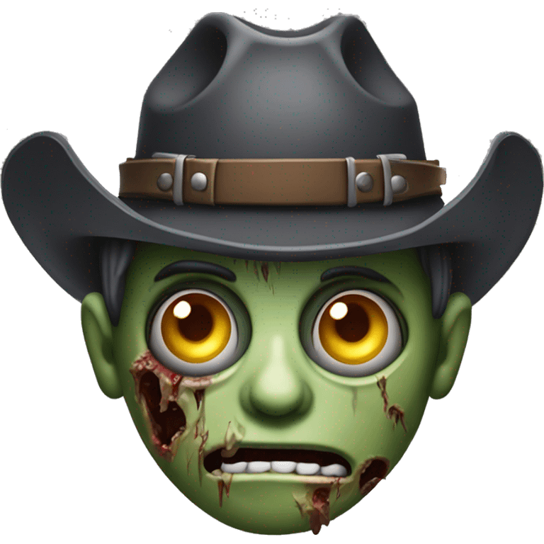 zombie avec un chapeau de cowboy emoji