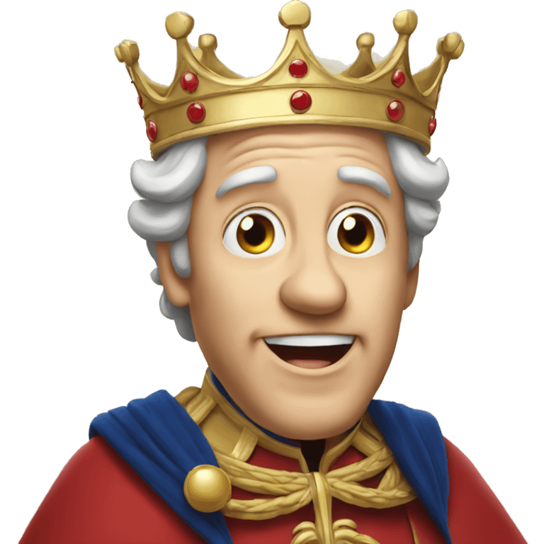 the king of great britain is surprised emoji