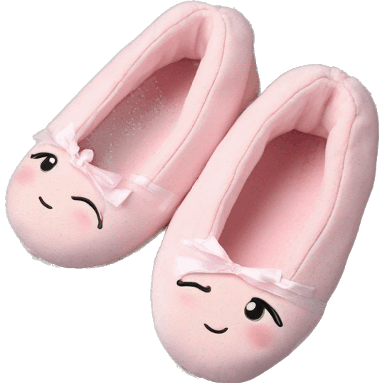 Ballerina slippers baby pink emoji