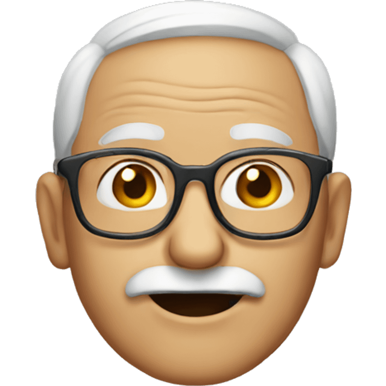 Old man with glasses emoji