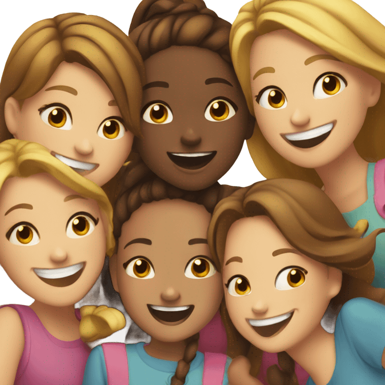 Happy girls emoji