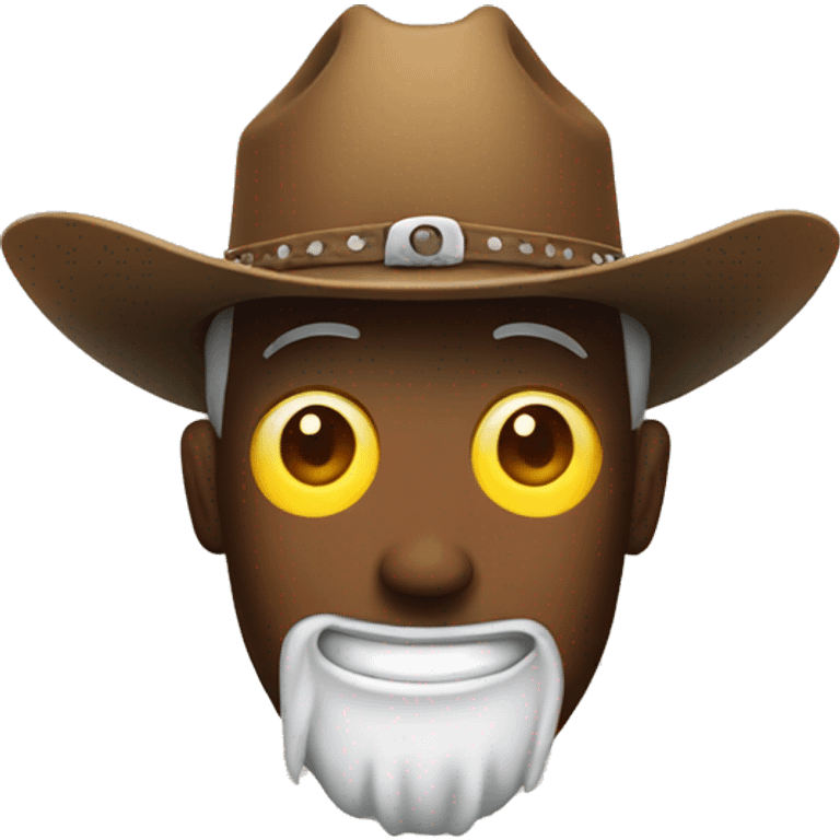 funny emoji face with cowboy hat emoji